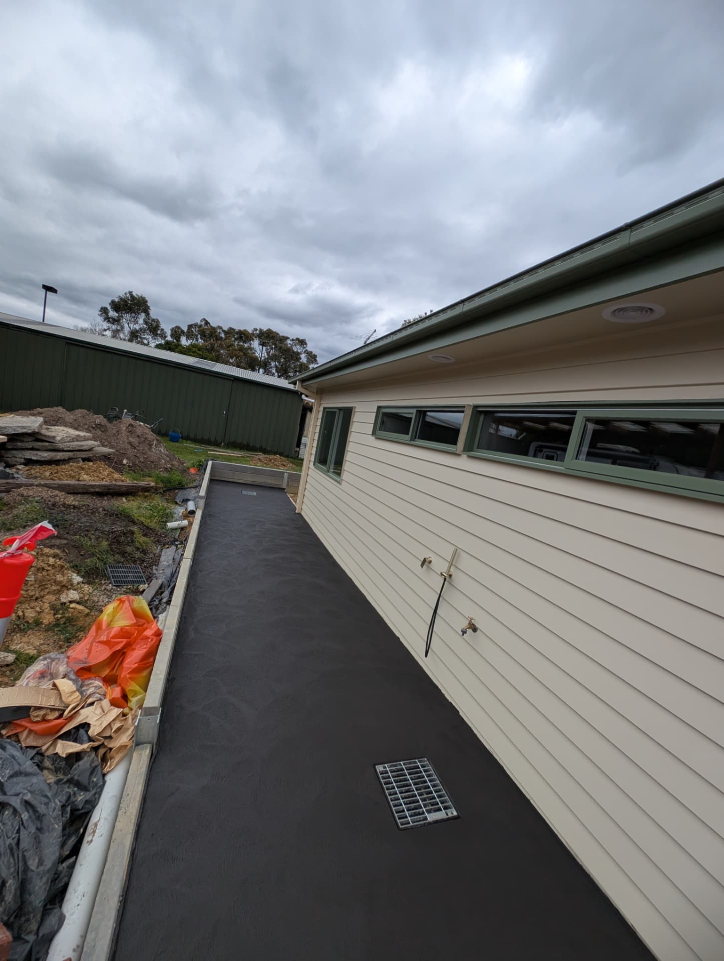 Charcoal path & drainage in Lysterfield